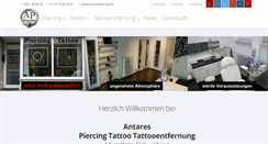 Desktop Screenshot of antares-piercing.de