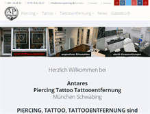 Tablet Screenshot of antares-piercing.de
